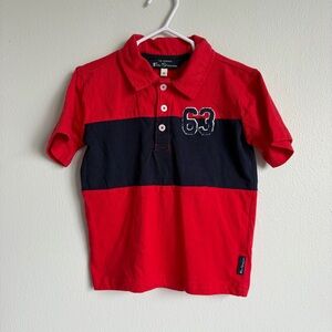 Ben Sherman Kids Polo in Red and Black Size 2T